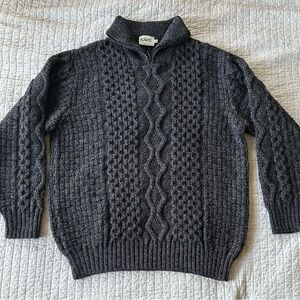 SAOL Merino Wool, Irish Fishermans Sweater